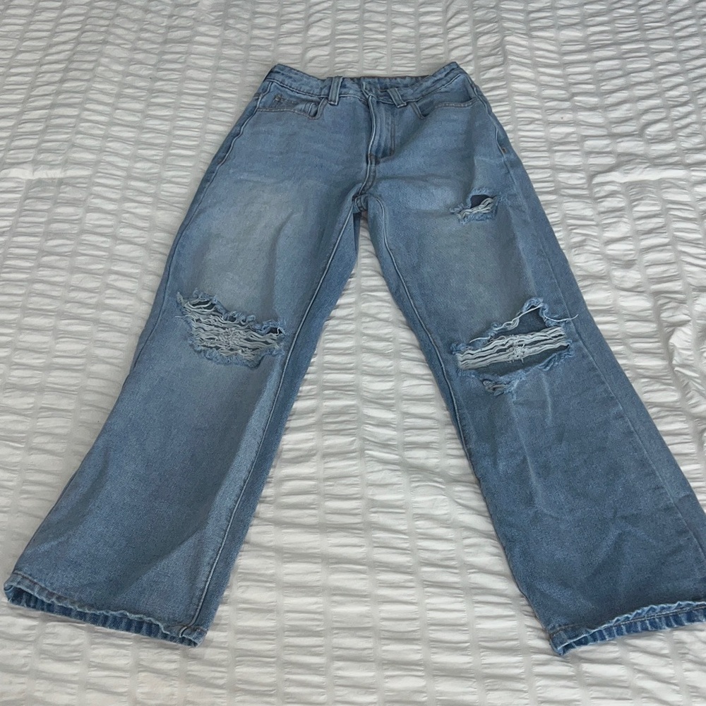 SHEIN Light Blue Denim Jeans - Petite XXS